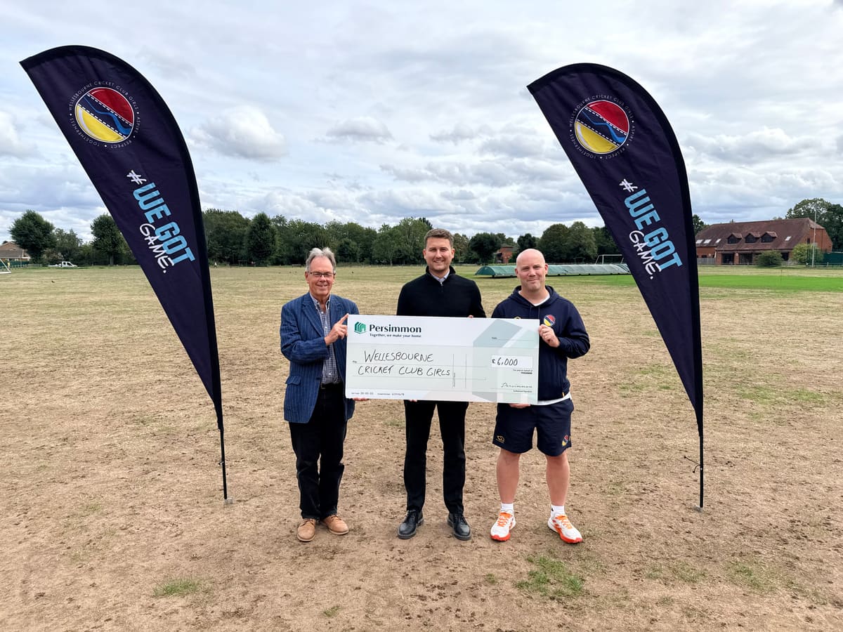 Persimmon Homes Donation Supports Wellesbourne Girls Cricket Club
