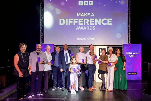 Winners at the BBC CWR Make a Difference Awards 2026 in Coventry and Warwickshire